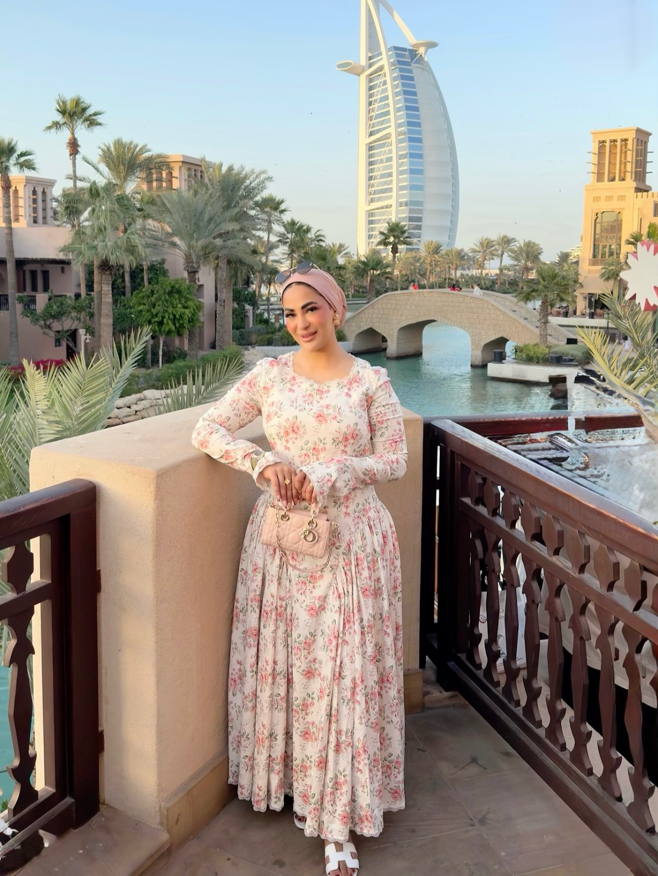 Endora cotton milkmaid maxi dress with lace trim hem.